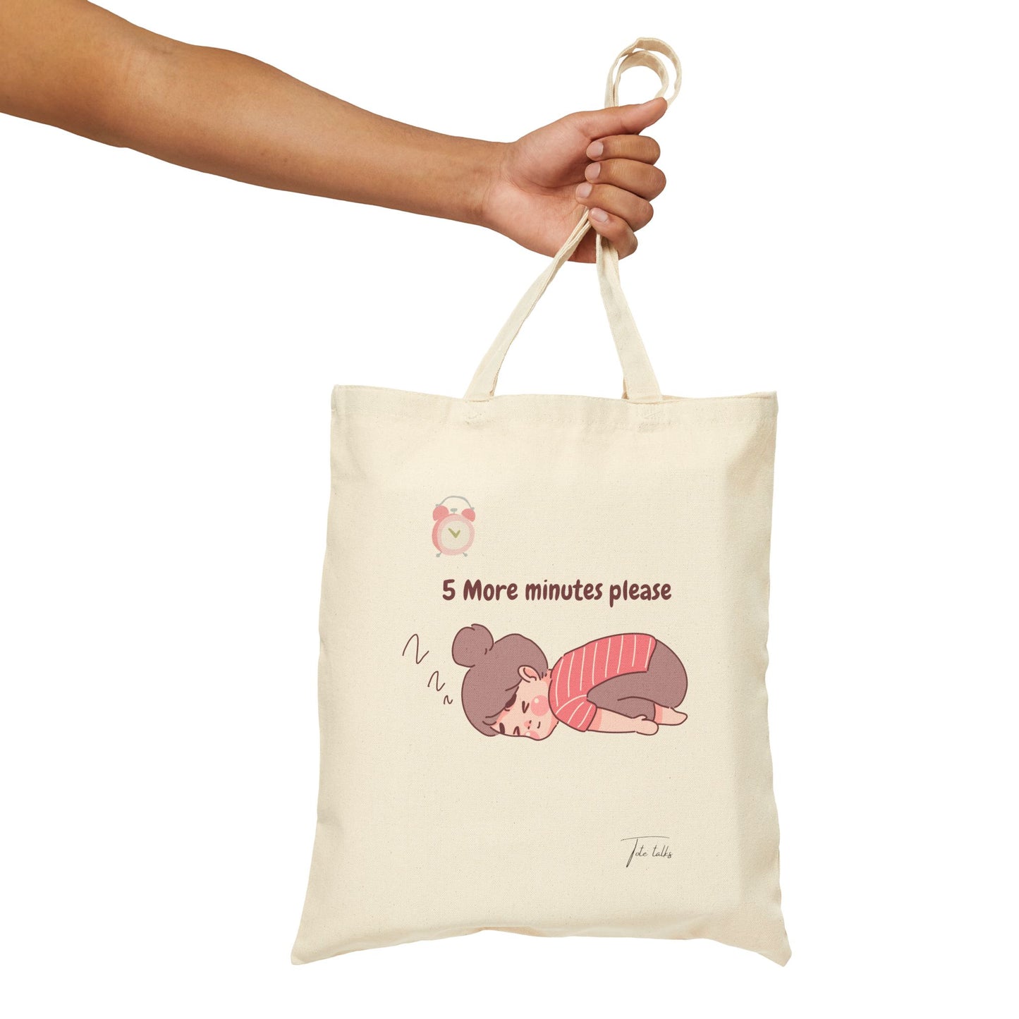 Sleep Cotton Canvas Tote Bag