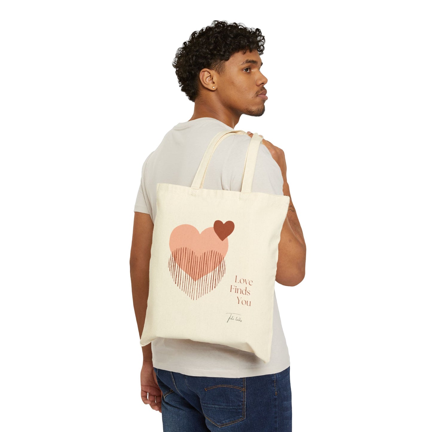 Love Cotton Canvas Tote Bag