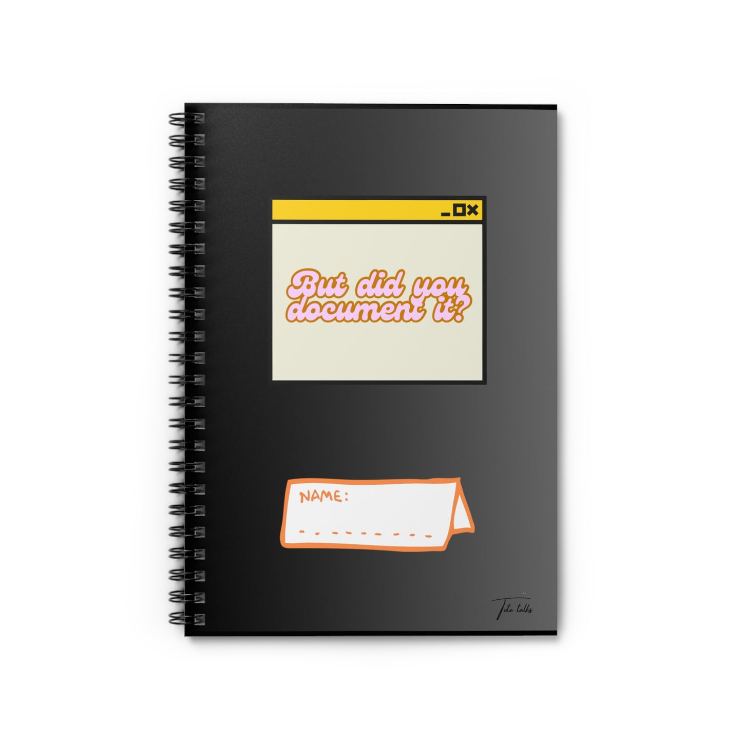 Document Spiral Notebook - Ruled Line