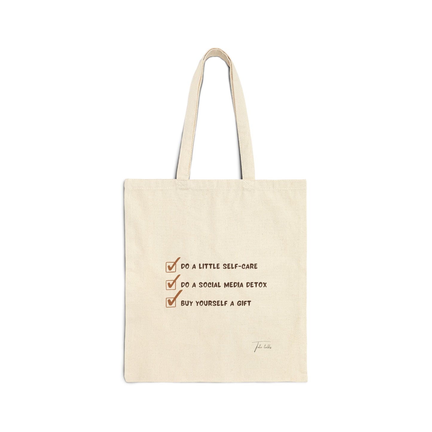 Self-care Cotton Canvas Tote Bag