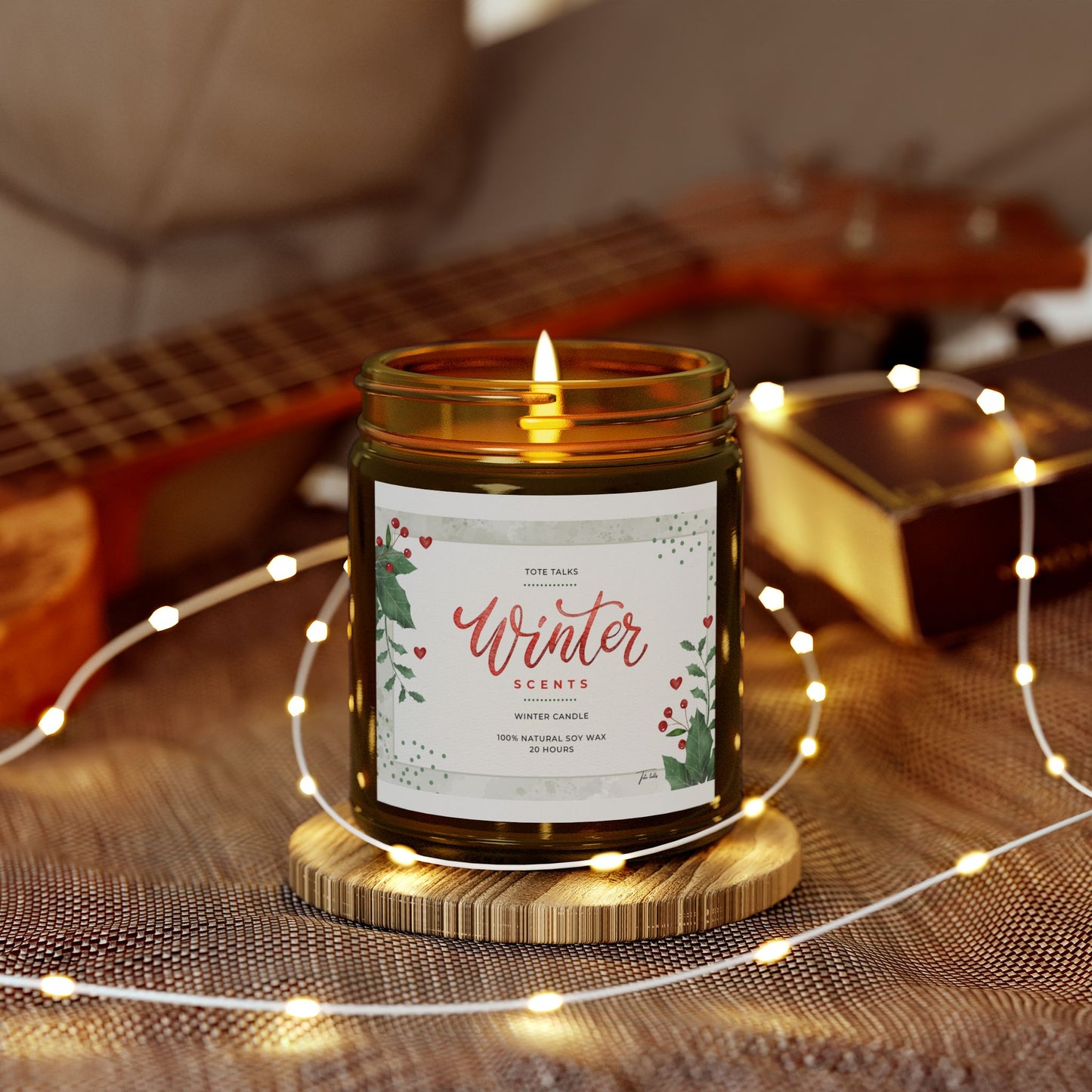 Scented Candles, Coconut Apricot Wax (4oz, 9oz)