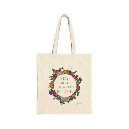 Real Cotton Canvas Tote Bag