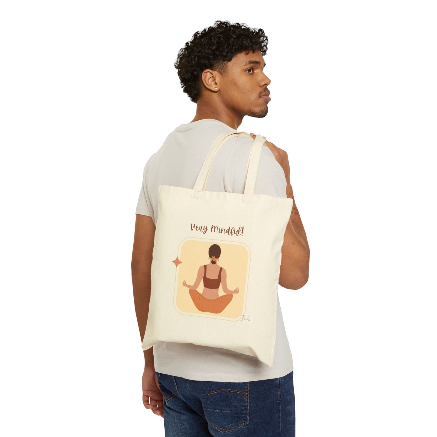 Mindful Cotton Canvas Tote Bag