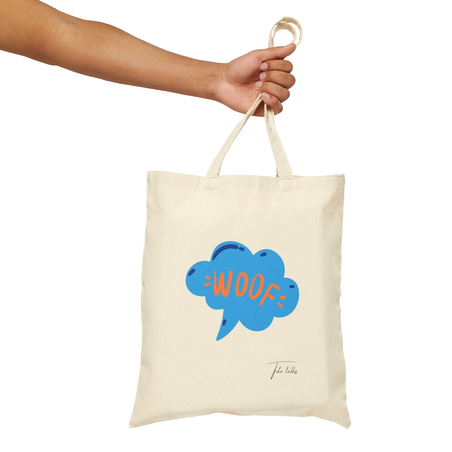 Woof Cotton Canvas Tote Bag