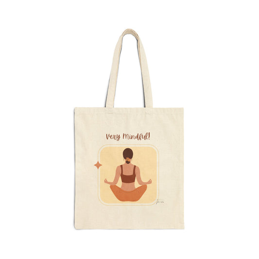 Mindful Cotton Canvas Tote Bag