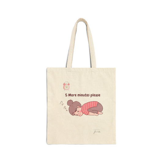 Sleep Cotton Canvas Tote Bag