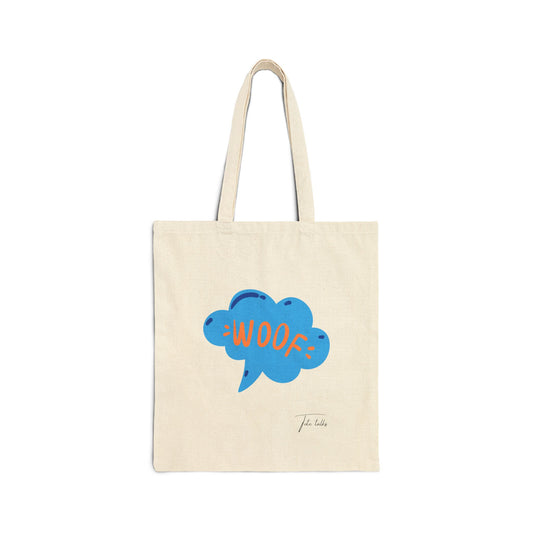 Woof Cotton Canvas Tote Bag