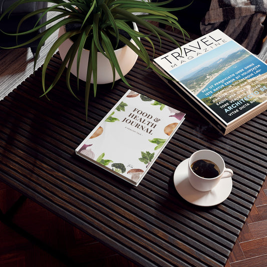 Food & Health Hard Backed Journal - Track Your Wellness Journey