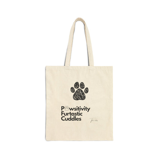 Paw Cotton Canvas Tote Bag