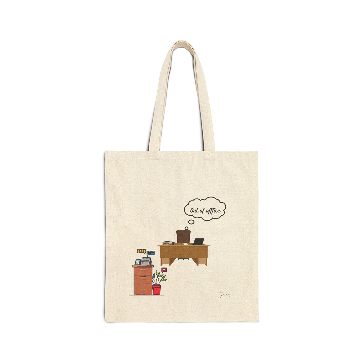 OOO Cotton Canvas Tote Bag