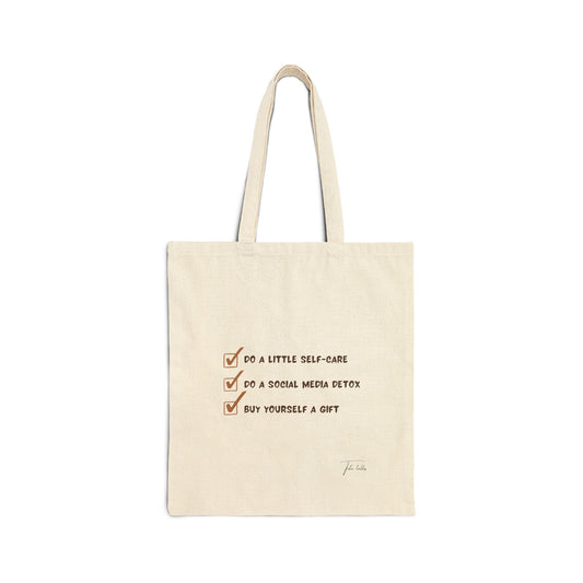 Self-care Cotton Canvas Tote Bag