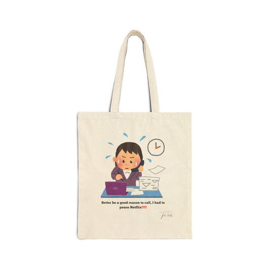 Netflix Cotton Canvas Tote Bag