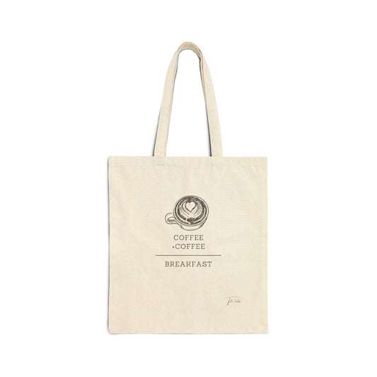 Coffee Cotton Canvas Tote Bag