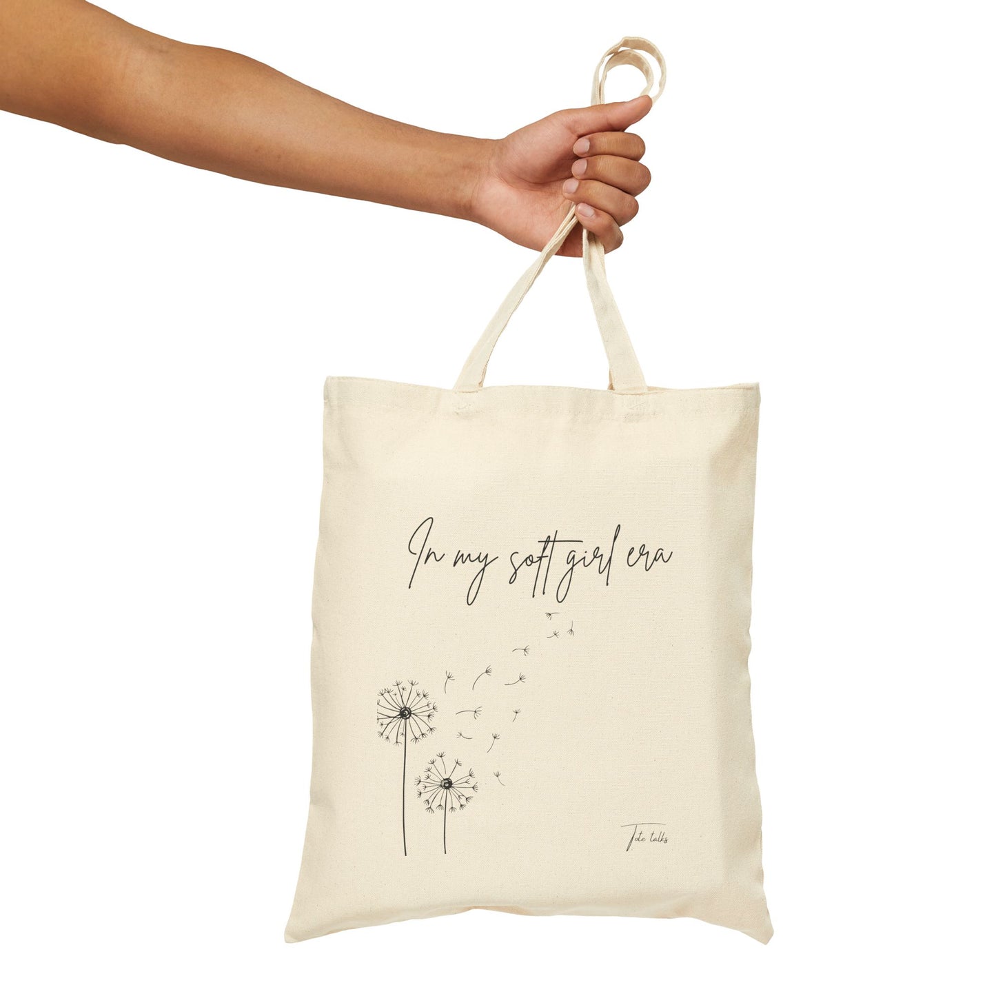 Soft Girl Cotton Canvas Tote Bag