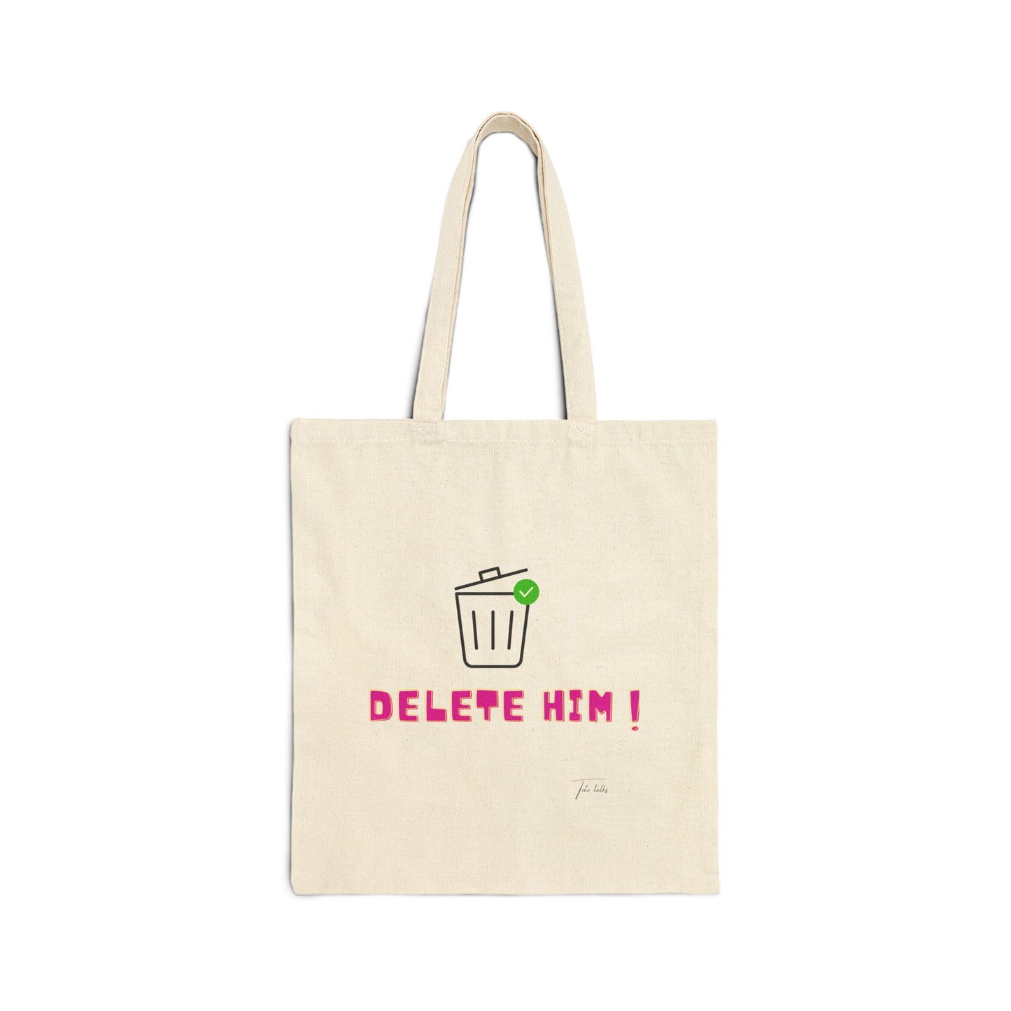 Delete Cotton Canvas Tote Bag