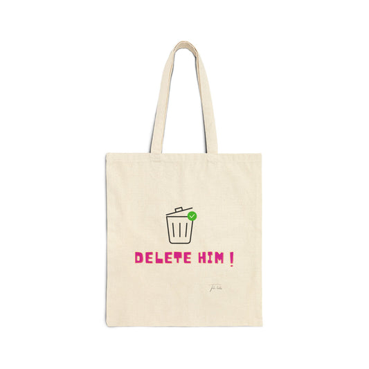 Delete Cotton Canvas Tote Bag