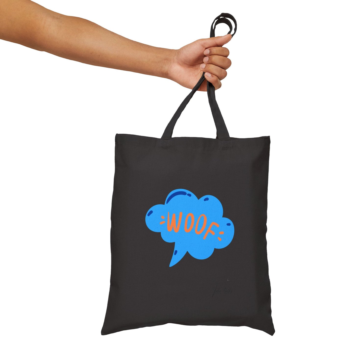 Woof Cotton Canvas Tote Bag